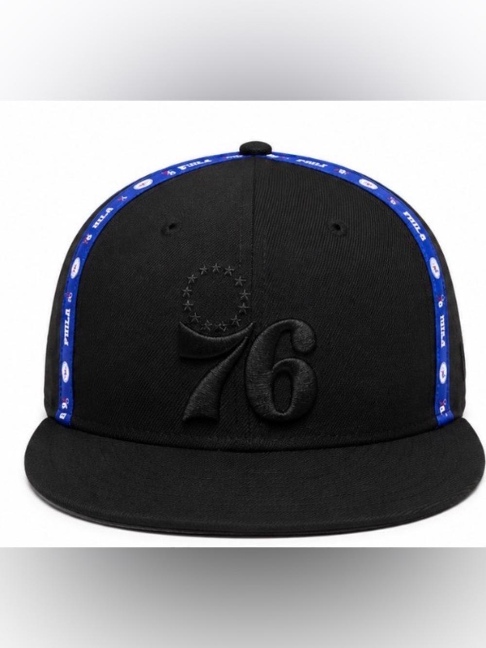 Philadelphia 76ers New Era Black Snapback Hat